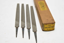 Load image into Gallery viewer, NOS Nicholson File (Globe File MF'G) 6" Flat Bastard - Qty:4 - Canada Made