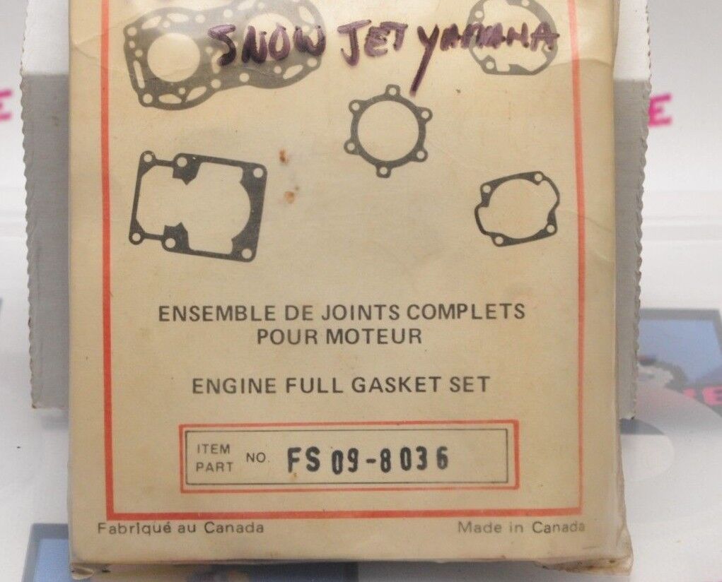 NEW NOS KIMPEX FULL GASKET SET R18- FS09 09-8036 YAMAHA SL396 SS396 1969 70 - Like New