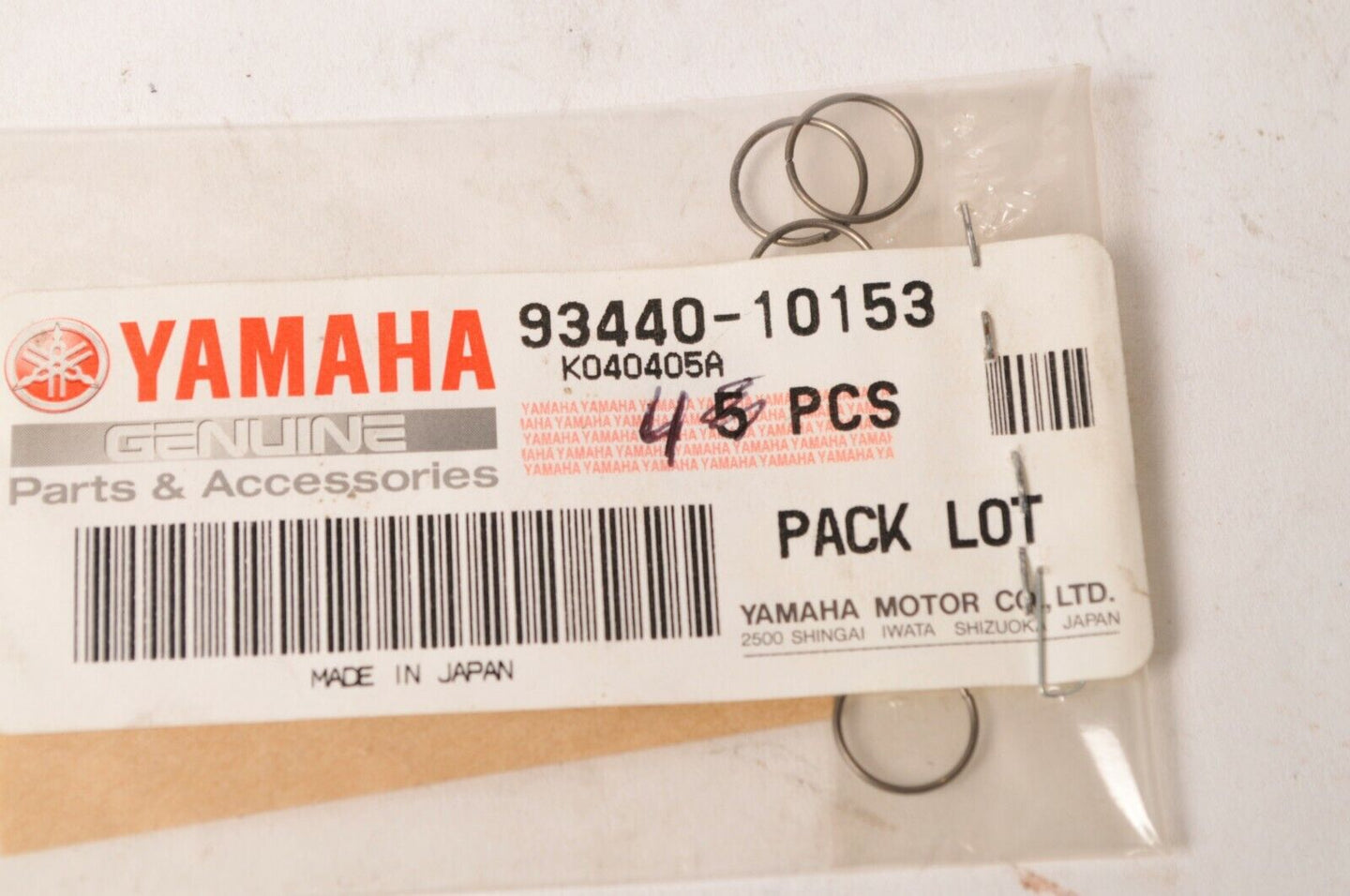 Genuine Yamaha 93440-10153 Qty:4 Circlip Circlips - FZR400-1000 R6 FZ1 R1 YZF750