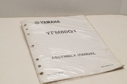 Genuine Yamaha ASSEMBLY SETUP MANUAL YFM80GT GRIZZLY 80 2005 LIT-11666-18-47 - Like New