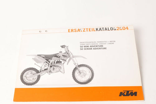 Genuine Factory KTM Spare Parts Manual Engine Chassis 50 Mini Sr Adventure 2004 - Very Good