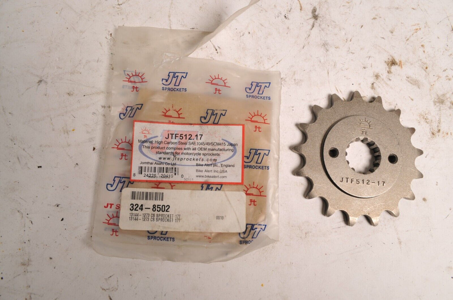 JT Steel Front Sprocket JTF512.17 17t Fits Kawasaki ER500 KLE500 GPZ ZR400 ++ - Like New