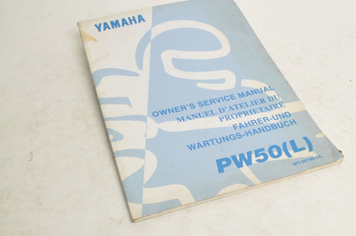 Yamaha Owner's Service Manual - PW50(L) 1999 English French German 3PT-28199-8A