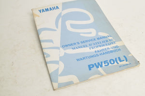 Yamaha Owner's Service Manual - PW50(L) 1999 English French German 3PT-28199-8A