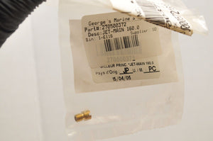 NOS OEM SEADOO 270500372 MAIN JET CARBURETOR 160.0 1998 GSX LIMITED Qty:2 - Like New