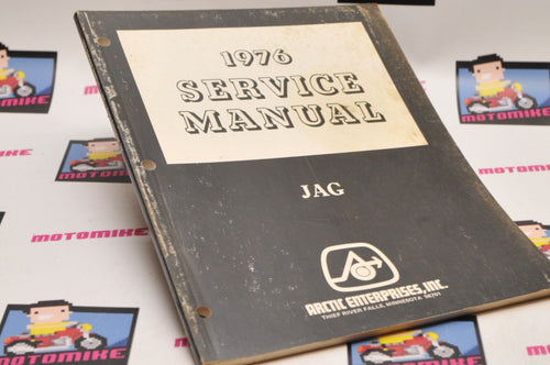 Genuine ARCTIC CAT Factory Service Shop Manual JAG 1976 0153-089 - Very Good