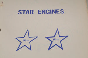 Vintage Polaris Parts Manual 1970 Star Engines 164 175cc Snowmobile Genuine OEM - Very Good