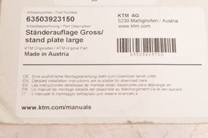 Genuine KTM Stand Plate extension pad   - see list   | 63503923150