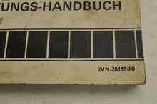 Load image into Gallery viewer, Yamaha Owner&#39;s Service Manual YZ125 U 1988 English French German 2VN-18199-80 - Very Good