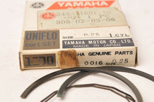 Load image into Gallery viewer, NOS OEM YAMAHA 248-11601-10-00  PISTON RING SET 305-02-03-06 OVERSIZE 0.25 AT1 - Like New