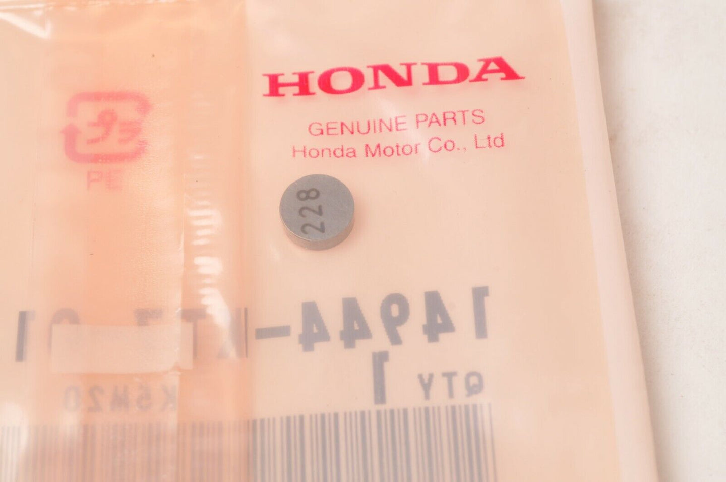 Genuine Honda Shim,Tappet 14944-KT7-013 2.275 - CRF250R VFR750 CB400F CBR1000RR+