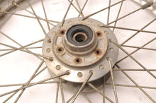 Load image into Gallery viewer, Front Wheel Aluminum Rim 1.85 x 19 Takasago 36 Spoke Yamaha High Wall Rain catch - Very Good