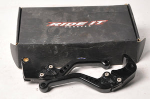 Ride It Forever CNC Billet Adjustable Levers Short Black - Honda CBR1000RR 08-15 - Very Good - Very Good
