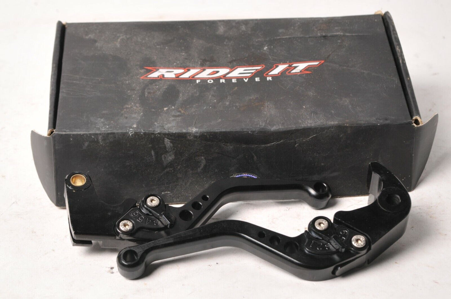 Ride It Forever CNC Billet Adjustable Levers Short Black - Honda CBR1000RR 08-15 - Very Good - Very Good