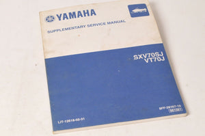 Yamaha Supplementary Service Manual Repair Maintenance Shop | SXV70 VT70 2004 - Very Good
