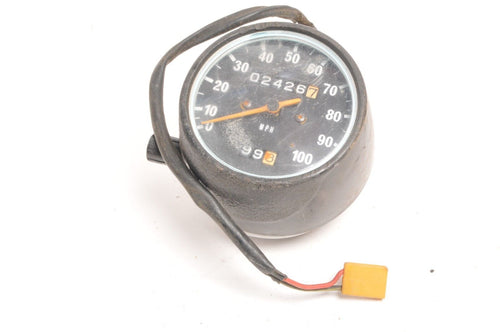Used Kawasaki Gauge Speedometer Speedo Vintage Nippon Seiki 100mph 2426 miles - Very Good
