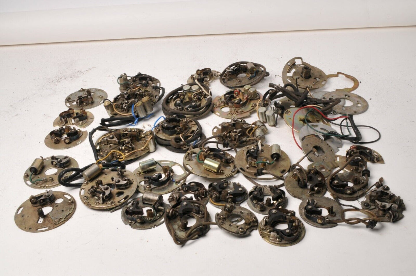 Lot of Japanese Motorcycle Ignition Breaker Points Base Plate Assemblies Vintage - Very Good
