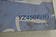 Load image into Gallery viewer, Yamaha Owner&#39;s Service Manual - WR450F R 2003 English French German 5TA-28199-80 - Very Good