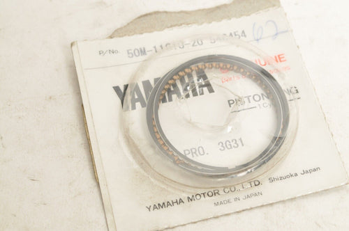 Genuine Yamaha Piston Ring Set 2nd O/S .50mm XC125 XV250 YFA1 +  |  50M-11610-20
