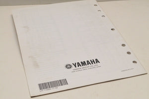 Genuine Yamaha ASSEMBLY SETUP MANUAL YFM350FAS BRUIN 350 2004 LIT-11666-17-32 - Very Good