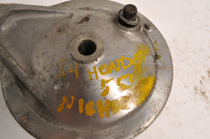 Used Rear Brake Panel Backing Plate Honda CB550 83 84 Nighthawk  | 43100-ME4-000 - Very Good