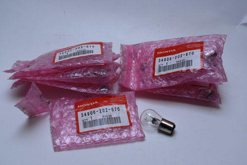 Honda Bulb 34906-202-670 Qty:9 - 6V17/5.3W  Dealer Shop Bulk Lot of Nine (9) - Like New