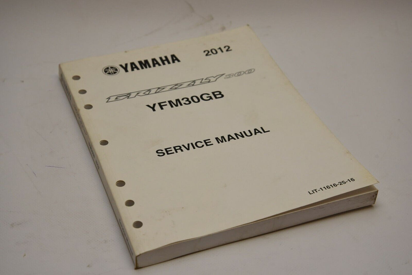 OEM Yamaha ATV Service Shop Manual LIT-11616-25-16 GRIZZLY 300 YFM30GB 2012 12 - Very Good