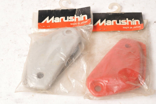 Marushin Helmet Covers sets Silver and Red - Lot  - Vintage VTG