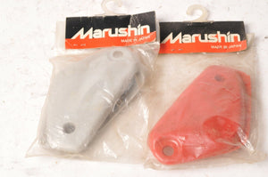 Marushin Helmet Covers sets Silver and Red - Lot  - Vintage VTG