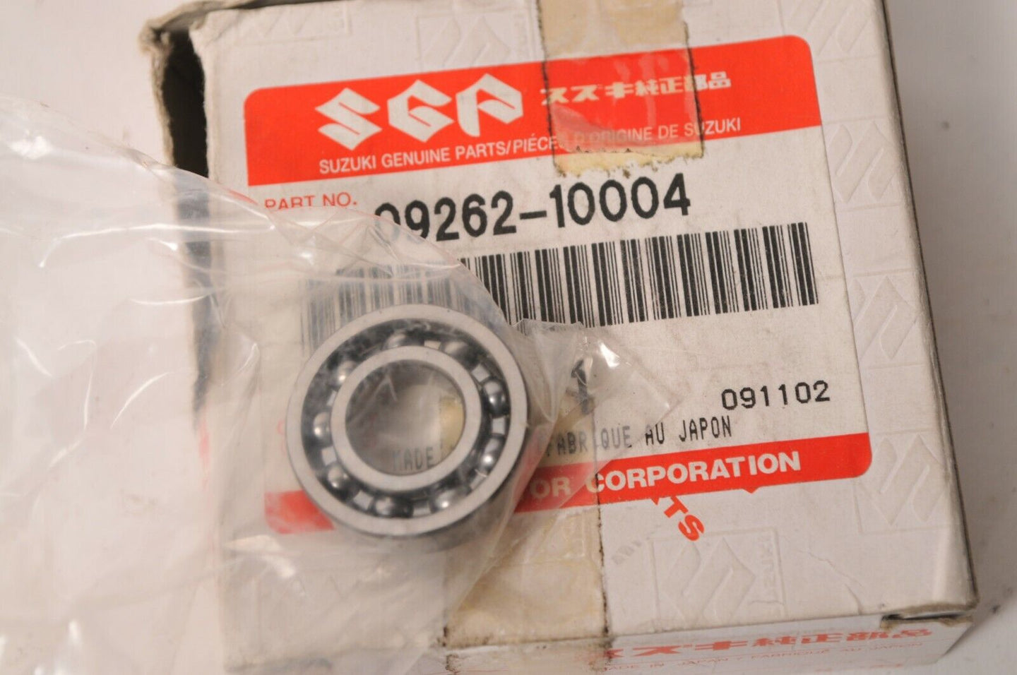 Genuine Suzuki 09262-10004 Bearing Water Pump - RM125 RM250 VL800