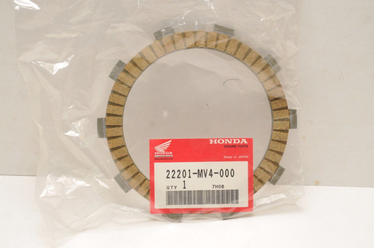 NOS OEM HONDA CLUTCH FRICTION DISK 22201-MV4-000 CBR600F2 TRX300EX CBR600RR ++ - Like New