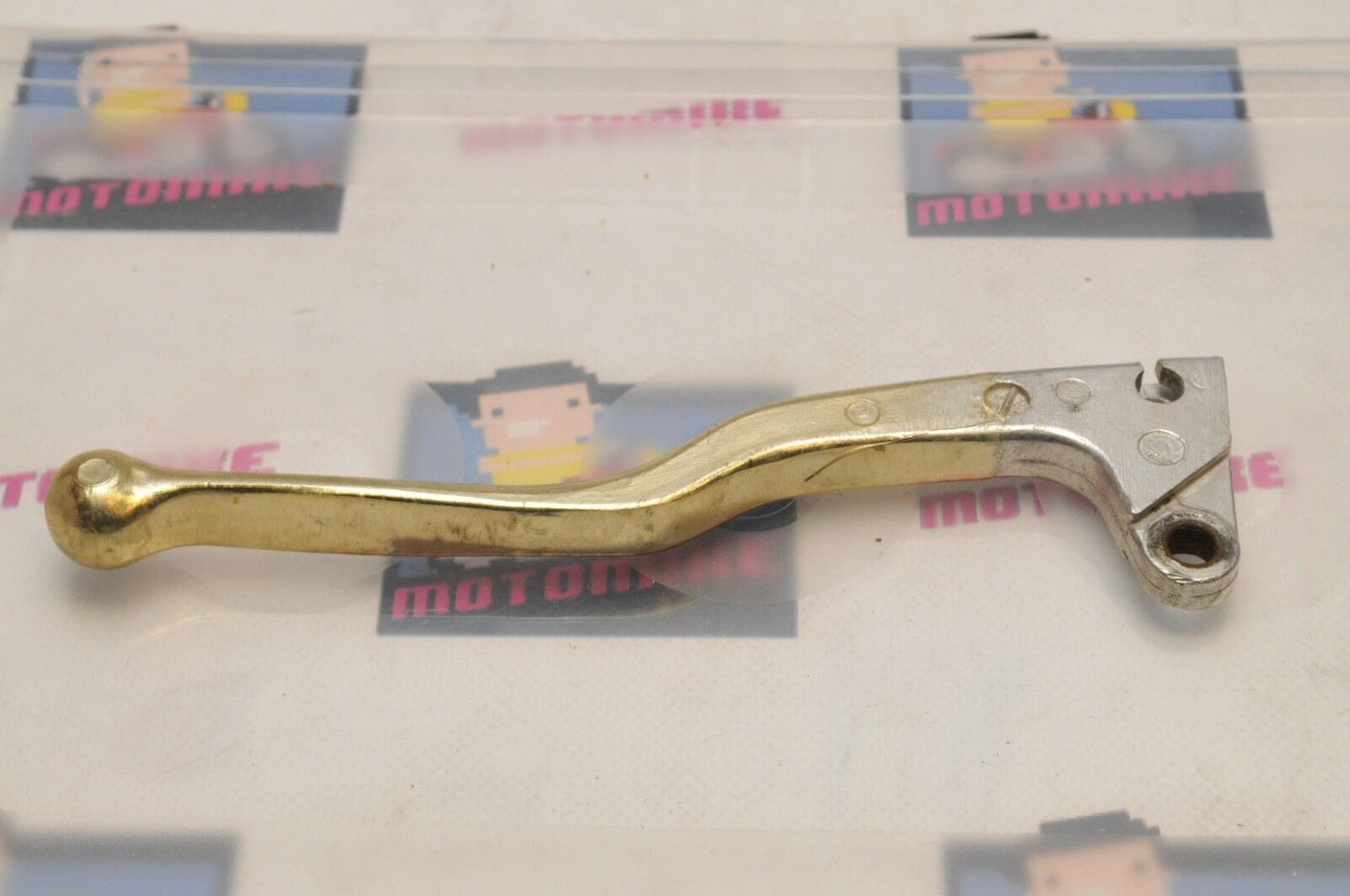 NOS OEM VINTAGE Honda 53175 LEVER, COATED - LEFT HAND (CLUTCH) LONG GOLD  - Like New
