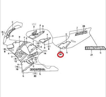 Load image into Gallery viewer, NOS OEM HONDA DECAL 83701-MAS-670ZC STRIPE L.SIDE COVER (TYPE3) 1996 CBR900RR - Like New