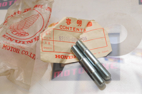 NOS OEM VINTAGE Honda 92700-080805 (08008-05) STUDS, Qty:2  - Like New