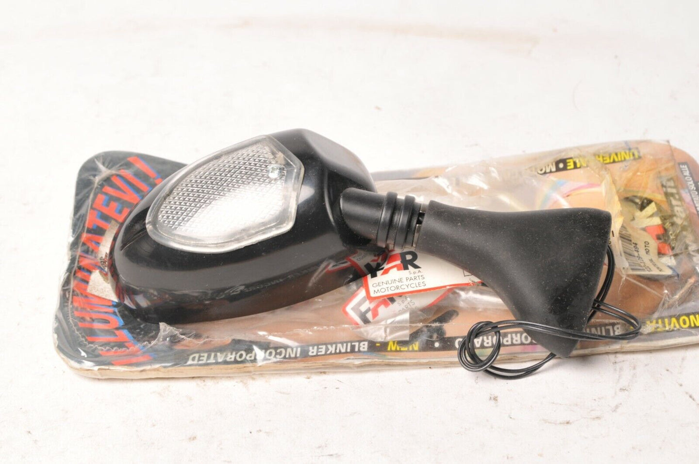 FAR Genuine Motorcycle mirror with signal indicator RH right Dx  | 0494dx - Like New