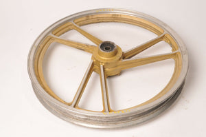 Genuine Suzuki Front Wheel 18x1.60 Gold Enkei GS450E *BENT* | 54111-44450-19T - Salvage