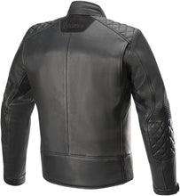 Load image into Gallery viewer, Alpinestars Hoxton V2 Black Leather Motorcycle Jacket Mens Premium Full Grain 56