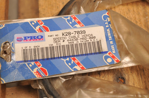 PARTS UNLIMITED/PRO SERIES CABLE K28-7039 SPEEDOMETER - HONDA CB450 CB750 VT600+ - Like New