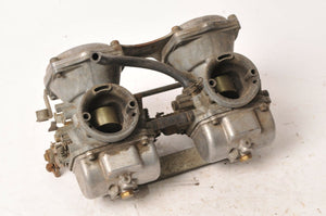 Motorcycle Carburetors Carb Rack Set - Mikuni 37mm pair  - Very Good