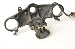 Honda CBR600RR Top Bridge Upper Triple Clamp w/Key Ignition Switch 35100-MFJ-A41 - Very Good