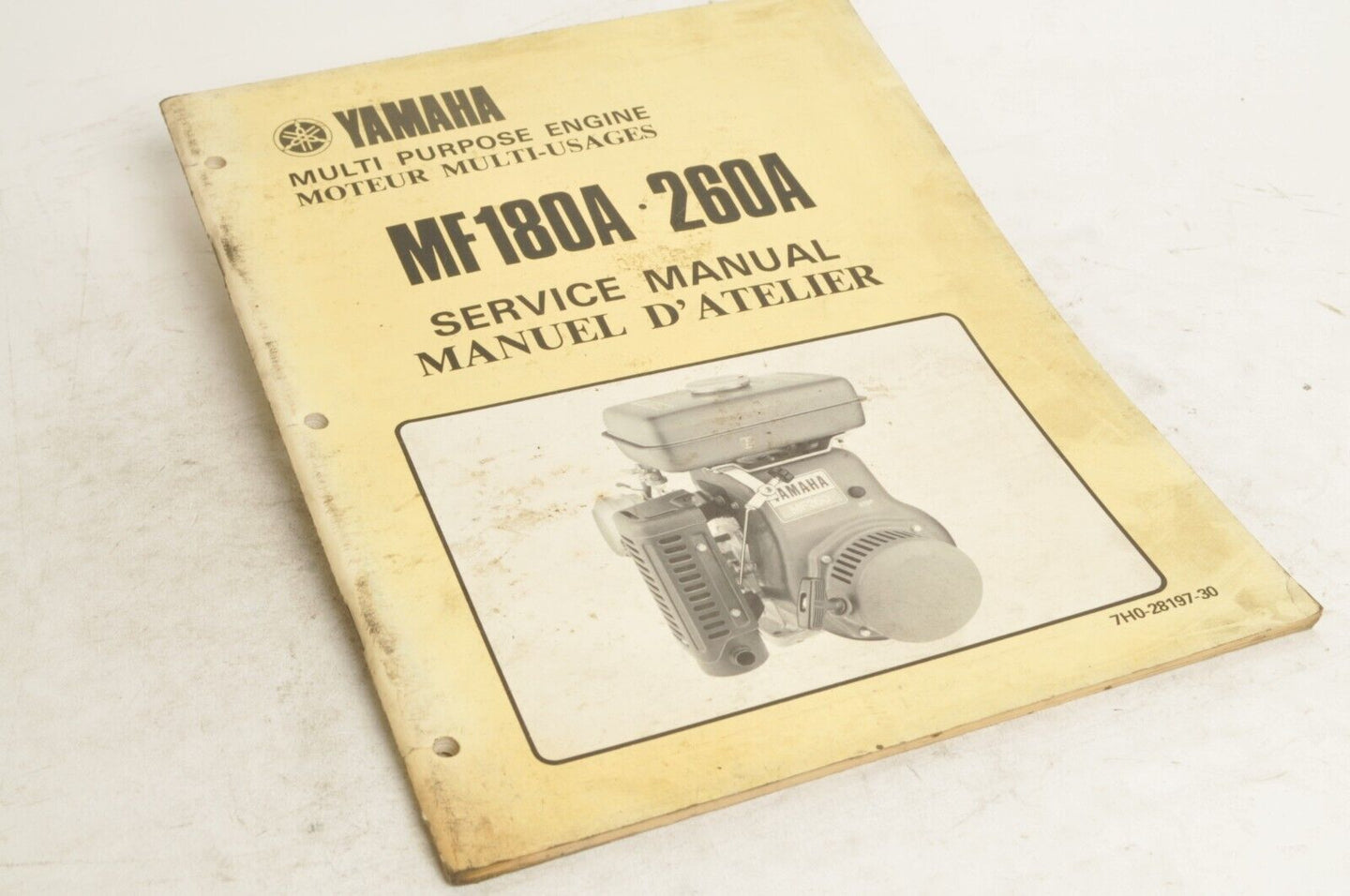 Yamaha Service Shop Manual - MF 180A 260A  En/Fr  |  7h0-28197-30