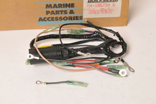 Mercury MerCruiser Quicksilver Wire harness Assembly 30-40HP OB |  84-18672A6 - Like New