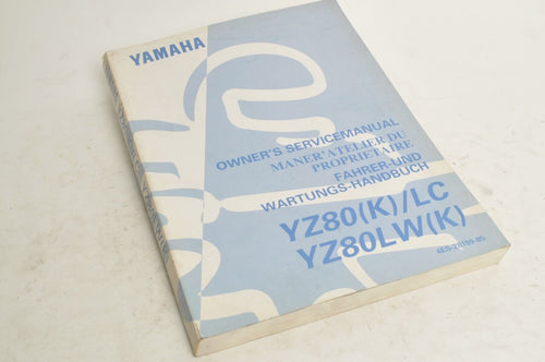 Yamaha Owner's Service Manual - YZ80(K) 1998 English French German 4ES-28199-85