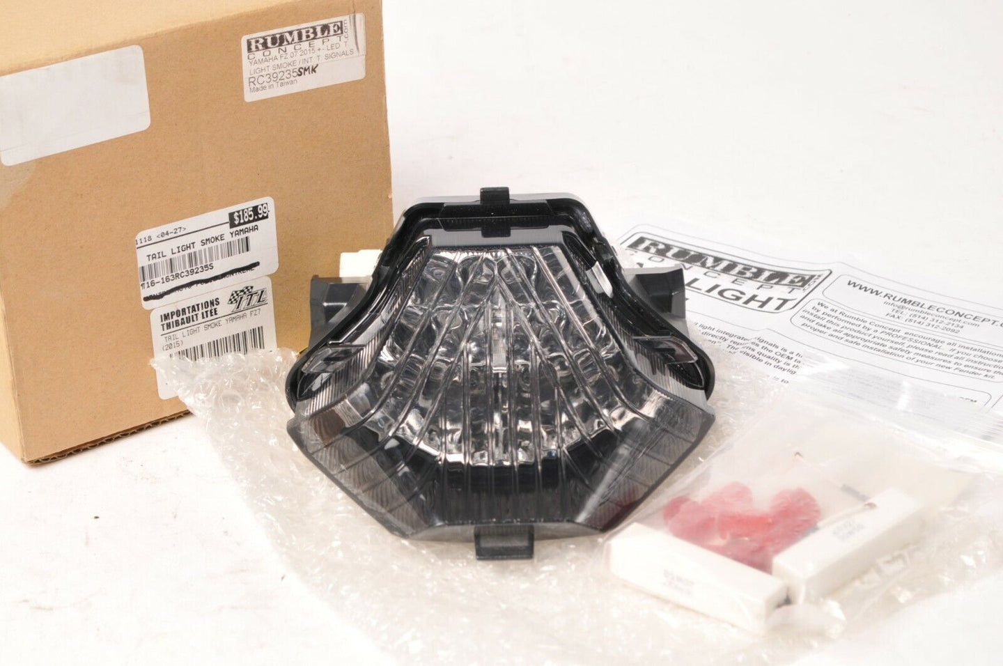 Rumble Concept RC39235SMK LED Integrated Tail Light FZ07 Yamaha 2015+RC39235-SMK