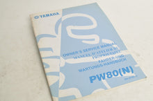 Load image into Gallery viewer, Yamaha Owner&#39;s Service Manual - PW80(N) 2001 English French German 3RV-28199-8A