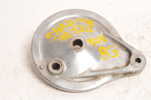 Used Honda Shadow 500 VT500C rear brake panel | 43100-MF5-000 - Very Good