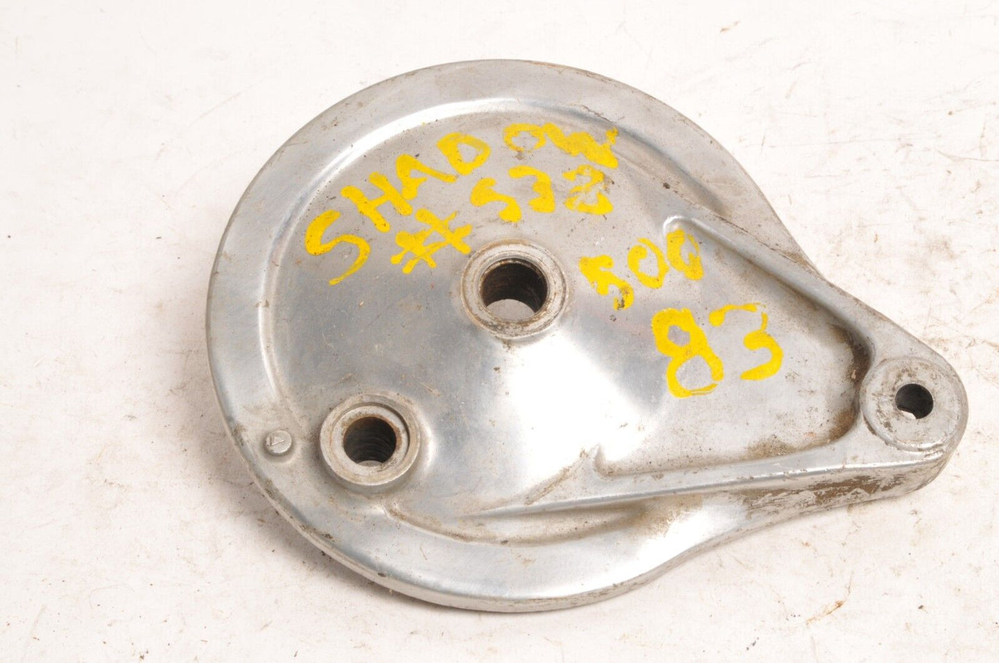 Used Honda Shadow 500 VT500C rear brake panel | 43100-MF5-000 - Very Good