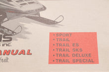 Load image into Gallery viewer, Vintage Polaris Parts Manual 9911416 - 1988 Trail Sport Snowmobile Genuine OEM