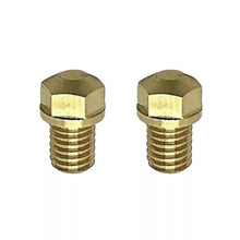 Load image into Gallery viewer, 2x Genuine Mikuni Carburetor Hollow Brass Screw Plugs for Yamaha 1HX-14565-00