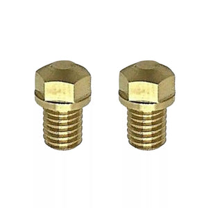 2x Genuine Mikuni Carburetor Hollow Brass Screw Plugs for Yamaha 1HX-14565-00